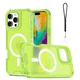 For iPhone 17 Pro Max Air 16 15 14 13 Shockproof Translucent Mag Safe Case Strap
