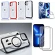 iPhone 14 Plus Pro Max Magsafe Magnetic Clear Case Hard Cover,Screen Protector