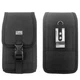 For iPhone 16 Pro Max Vertical Rugged Heavy Duty Nylon Belt Pouch Cover Case