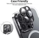 Pack For iPhone 14/15/16/17 Metal Camera Lens Protector Cover