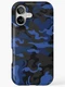 NEW! Camo Style - Black Blue Camouflage Best Tough Phone Case For IPhone