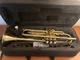 Mendini By Cecilio Bb Standard Trumpet Set for Beginners - Brass Trumpet (Gold)