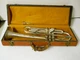 Vintage Late 1940's York Baronet Trumpet Cornet Silver Plated Brass Bb # 147887