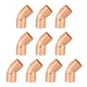 (Pack of 10) EFIELD 3/4" C X C Copper 45 Degree Elbow, LF Short Turn Copper P...