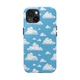 Cartoon Cloud Sky Tough Phone Case, Nature Lover Phone Tough Case For Iphone