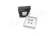 Genuine PORSCHE Valve Cap Set Silver with monochrome Porsche Crest 99104460268