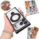 For iPhone 17 Pro Max Air 16 15 14 13 Frosted Matte Plating Mag Safe Case Rugged