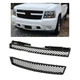 HECASA Upper & Lower Mesh Grille Compatible with 2007-2014 Chevy Chevrolet Av...