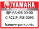 Yamaha OEM Part 8JP-RAH08-00-00 CIRCLIP, FSE-0093