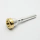 Genuine Parduba 24K Gold Rim & Cup Double Cup Trumpet Mouthpiece, 4.5 NEW!