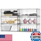 Yieach 6 Pack Clear Stackable Storage Drawers12W Large Bathroom Makeup