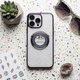 Purple Rim Clear iPhone 16 Pro Max Case IP16PM &ndash; Sleek Protective Transparent 
