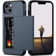 Nvollnoe for iPhone 13 Case with Card 13-6.1''(2 Lens), Blue 