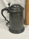1875 English pewter trophy stein mug Evelyns Athletics Club