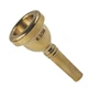 AUXBC 6 1/2AL Gold Plated Trombone Mouthpiece, Baritone and Euphonium Mouthpi...