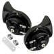 Yourkar 2 Pcs Loud Car Horn 12V Waterproof Snail Electric Horn 300Db High Tone