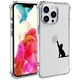 Wihytec Cute Cat Phone Case for iPhone 16 PRO 16 Pro Max, Black-Cat 