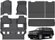 GINOWY- Floor Mats & Cargo Liner for Chevy Tahoe 2015-2020 & GMC Yukon (Only Buc