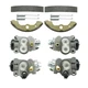 Front Brake Wheel Cylinders w/Shoes Kit for Honda Rancher 350 400 TRX350 TRX400