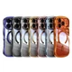 For iPhone 17 Pro Max Air 17 Cute Wavy Shockproof Plating Clear Mag Safe Case