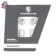 Set New Genuine Porsche Colour Silver Crested Valve Dust Caps TPMS 99104460268
