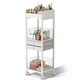 Fahkns Makeup Organizer Storage Cart Rolling Floor Skincare Organizer 2 Drawers