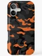 NEW! Camo Style - Black Orange Camouflage Best Tough Phone Case For IPhone