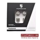 Porsche Silver Valve Stem Cap with Black Crest Set 99104460268 for Models w/TPMS