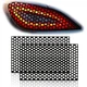 2Pcs Universal Car Rear Tail Light Lamp 48cm x 30cm (18.9in x 11.8in), Black 