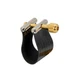 Rovner Ligature & Plastic Cap for Alto Standard Saxophone - Star Series Gold