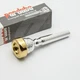 Genuine Parduba Double Cup 4.5 24K Gold Rim & Cup Trumpet Mouthpiece NEW