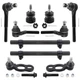 BOXI 10pc Front Ball Joints Tie Rods Adjustment Sleeve Kit Fits for Ford Crow...