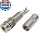 1/4In Jack - Switchcraft Acoustic End Pin Mono/Stereo Nickel W-Sc-6J1233