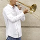 Eastar ETB-330 Bb Tenor Slide Trombone B Flat Brass Plate + Hard Case Mouthpiece