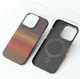 For iPhone 16 Pro Max Fashion Colorful Aramid Carbon Fiber Fitted Magnetic Case