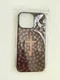 iPhone 16 Pro Max Case Christian Cross Design Brown StarPattern Protective Cover
