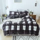 3D Black Square ZHUA1121 Bed Pillowcases Quilt Duvet Cover Set Queen King Zoe