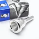 Stork BT1 Heavy Weight Large Shank Silver Trombone Mouthpiece NEW! Ships Fast!