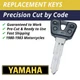 Yamaha Motorcycle Keys 1980-1983 Replacement Key Cut to Code F34344-F44331