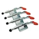 XRPAOWA 4 Pcs Toggle Clamp 301AM Stroke Push Pull Action Hand Silver & Red 