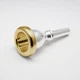Genuine Bach 24K Gold Rim & Cup Tuba/Sousaphone Mouthpiece, 25 NEW! Ships Fast!