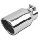 Vurkcy 3 inch Inlet Exhaust Tip, 4.5" Outlet 9" Overall Length Silvery 