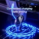 Magnetic LED USB Cable Charger For Phone Micro Fast Rotate Type-C Charging