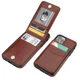 KIHUWEY Premium Leather Wallet Case Card Holder 5.8 in for iPhone 11 Pro Brown