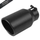 Vurkcy 3 inch Inlet Exhaust Tip, 4.5" Outlet 9" Overall Length Black 