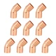(Pack of 10) EFIELD 3/4 C X C Copper 45 Degree Elbow, LF Short Turn Copper Plumb