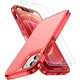 SPIDERCASE iPhone 12/12 Pro Case Red 2 PCS Tempered Glass Screen Protector b3
