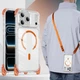 For iPhone 17 Pro Max 17e 16 Plus 15 14 13 12 Mag Safe Case Shockproof + Strap
