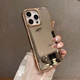 For iPhone 17 Pro Max 16 15 14 13 Plating Mirror Make Up Shockproof PC+TPU Case