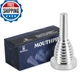 Rowell 51D Silver Trombone Mouthpiece - Brass Compatible Beginners And